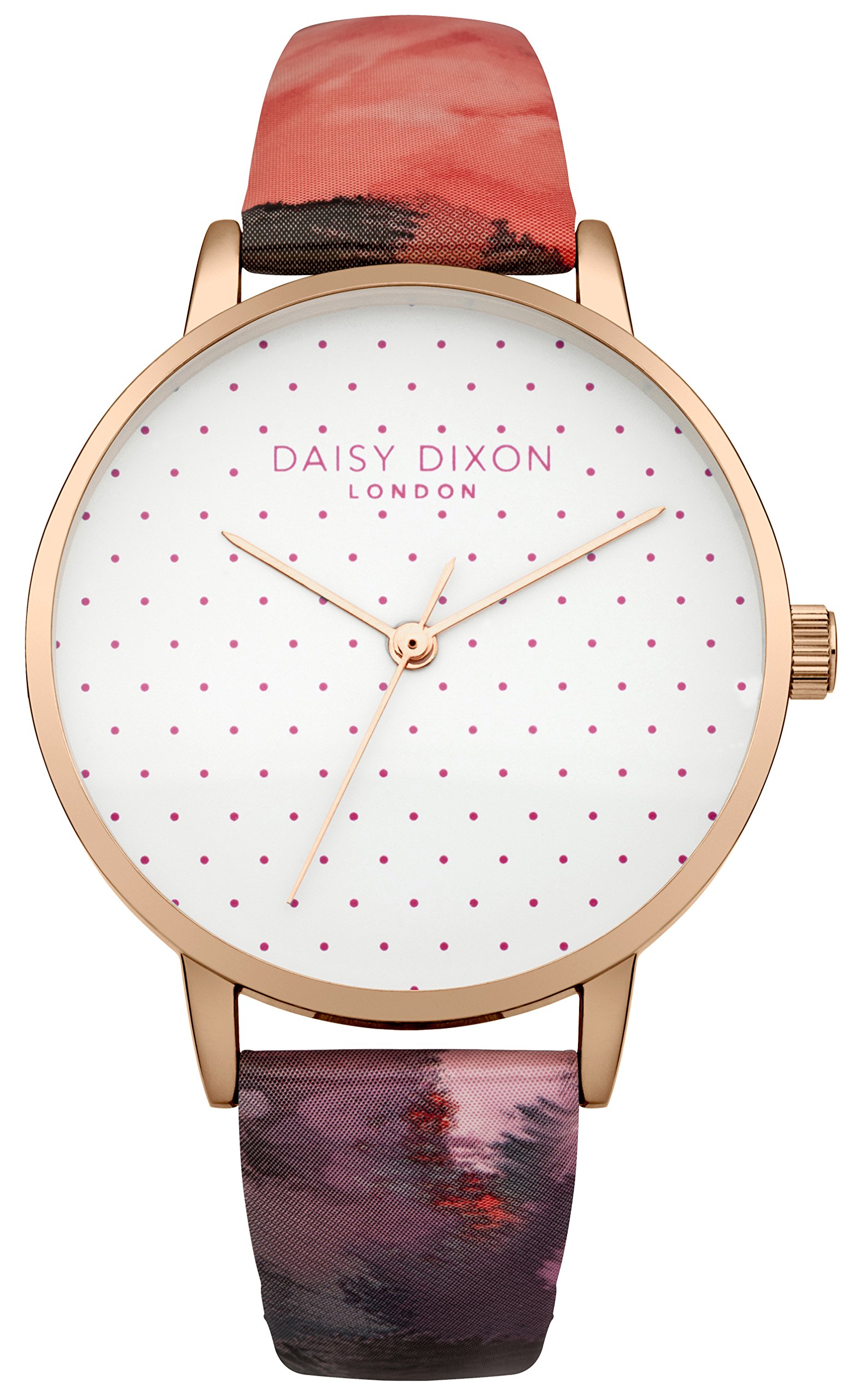 DAISY DIXON Damen Analog Quarz Uhr mit Leder Armband DD008PRG