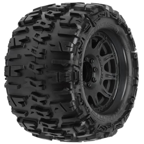 1/8 Trencher X F/R 3.8" MT Tires Mounted 17mm Blk Raid (2)
