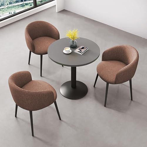 MTSYXYM Tisch mit Stuhl, Kombination aus Esstisch und Stühlen, Konferenztisch Rund, Clubtisch im Büro-Empfangsraum, Club-Tisch im Büro-Empfangsraum, runder Esstisch. (Size : Style17)