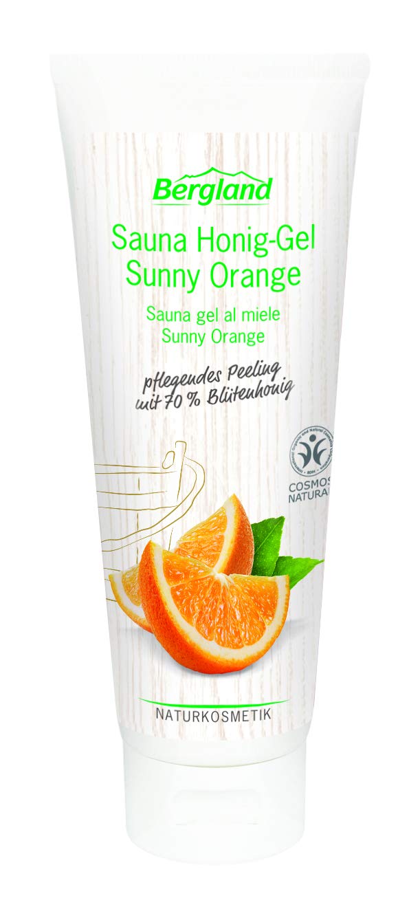 Bergland Sauna Honig-Gel Sunny Orange, 3er Pack (3x 125 g)