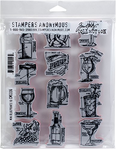 Stamper's Anonymous Tim Holtz Haftstempel Mini Blueprints 10