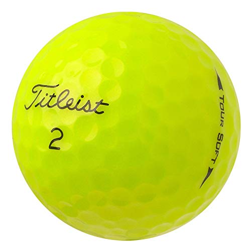 Titleist Tour Soft 2018 - AAAA - gelb - gebrauchte Golfbälle - 12 Lakeballs