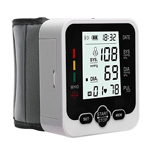 Handgelenk-Typ Des Blutdruckmessgeräts, Blutdruckmessgerät für Den Heimgebrauch mit LCD-Bildschirm, Automatischer Sprachübertragung, Blutdruckmessgerät