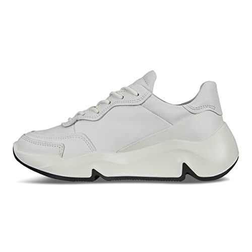 ECCO 203113 Chunky Fashion Sneaker in White 39 EU White