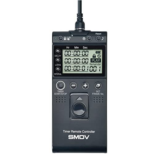 Impulsfoto SMDV Timer Fernauslöser, Kompatibel mit Sony Kameras, Kabelauslöser mit Timer- und Intervallfunktion Langzeitbelichtung - Ersatz für RM-VPR1 - T813