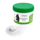 VitPet+ Magnesiumcitrat für Pferde – Magnesium Pferd – Premium Magnesiumcitrat Pulver – Zur Unterstützung von Muskulatur und Nervensystem – 500 g inklusive Dosierlöffel