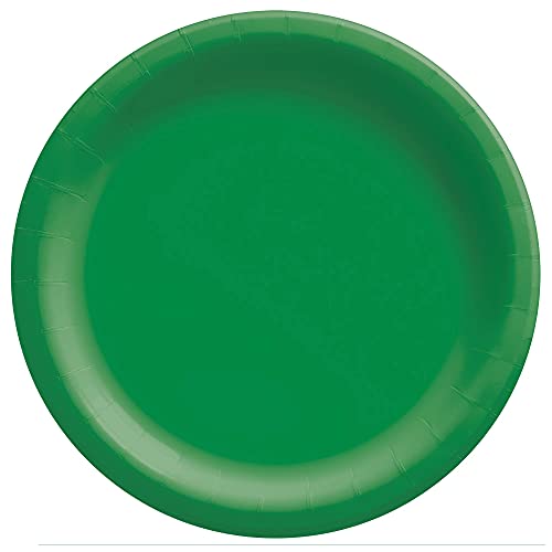 Festliche grüne runde Pappteller | 25,4 cm | 20 Stück | Partyzubehör