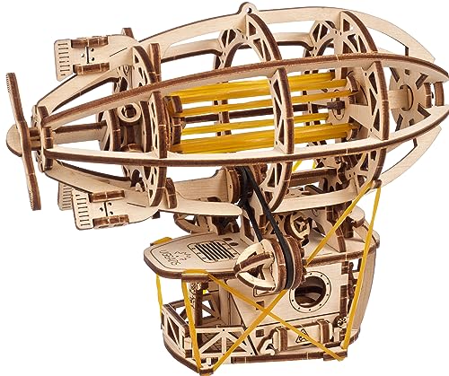 UGEARS Steampunk Luftschiff - Ugears hölzerne 3D Puzzles für Erwachsene - Holz mechanisches Modell mit beweglichen Teilen für Erwachsene zu Bauen - Baukästen Brain Teaser Puzzles