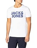 Jack & Jones Herren Jjecorp Logo Tee O-Neck 3pk Mp T Shirt, Schwarz, S EU