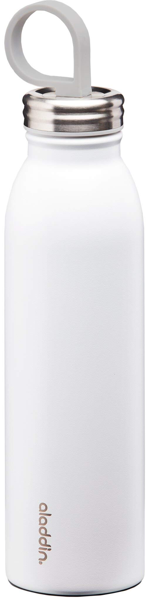 Aladdin Chilled Colour Thermavac Trinkflasche Edelstahl 0.55L White – Thermosflasche Hält 9 Stunden Kalt - Doppelwandige Vakuumisolierung - Wasserflasche BPA-Frei - Spülmaschinenfest