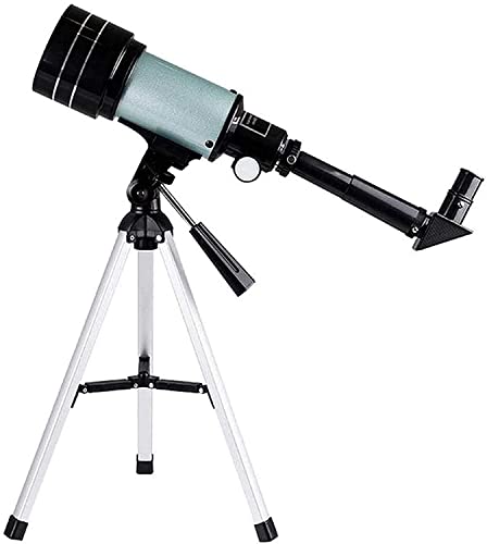 Tragbares Reiseteleskop für Erwachsene, 70-mm-Refraktor-Teleskop mit Stativsucherfernrohr, vollvergütete Glasoptik, 1,5-faches Umkehrokular und 3-fache Barlowlinse