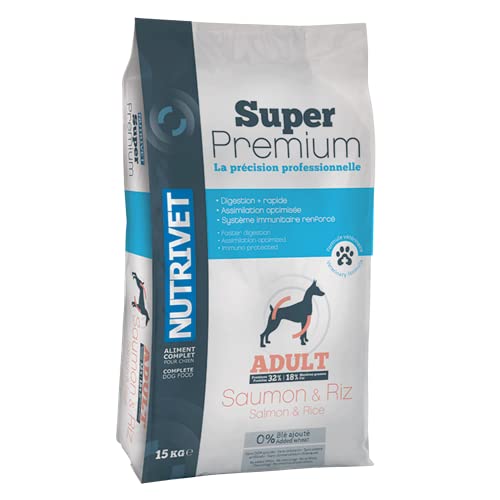Super Premium Lachs & Reis für Erwachsene Hunde, 15 kg