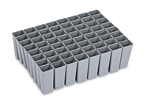 aidB NextGen Einsatzkasten Set 1/64 Unterteilung, 400 x 300 x 120 mm, ideal als Einsatz für Schubladen und NextGen Euroboxen