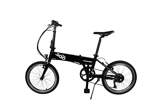 Blaupunkt Carl 300 Falt-E-Bike in schwarz inkl. Dot Blue Lenkertasche LT 300