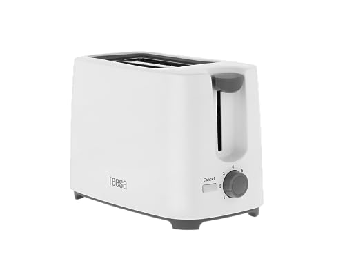 Teesa TSA3301 Toaster 700 W mit 2 Toastkammern, weiß