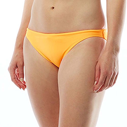 TYR Damen Solids Classic Bikini BAS Swim Suit, orange, L