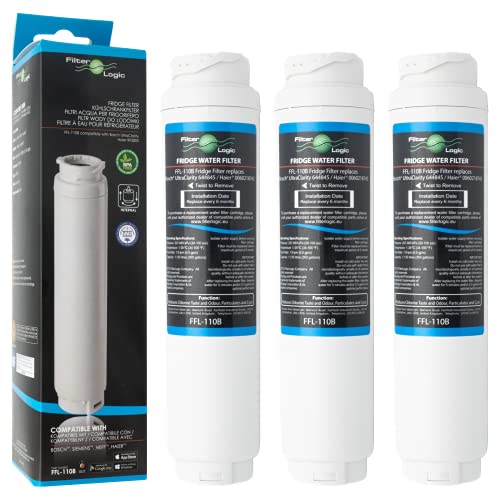 3x FilterLogic FFL-110B Wasserfilter ersetzen UltraClarity 00740560, 740560 / 644845 Filter für BOSCH SIEMENS NEFF GAGGENAU MIELE HAIER Kühlschränke - Ultra Clarity 9000733786, VIB-Z4500W0