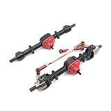 WOVELOT Upgrade Steel Gear Front & Rear Bridge Axle Steering Cup Rod Set for MN D90 D99 MN90 MN99S 1/12 RC Car Spare Parts,A