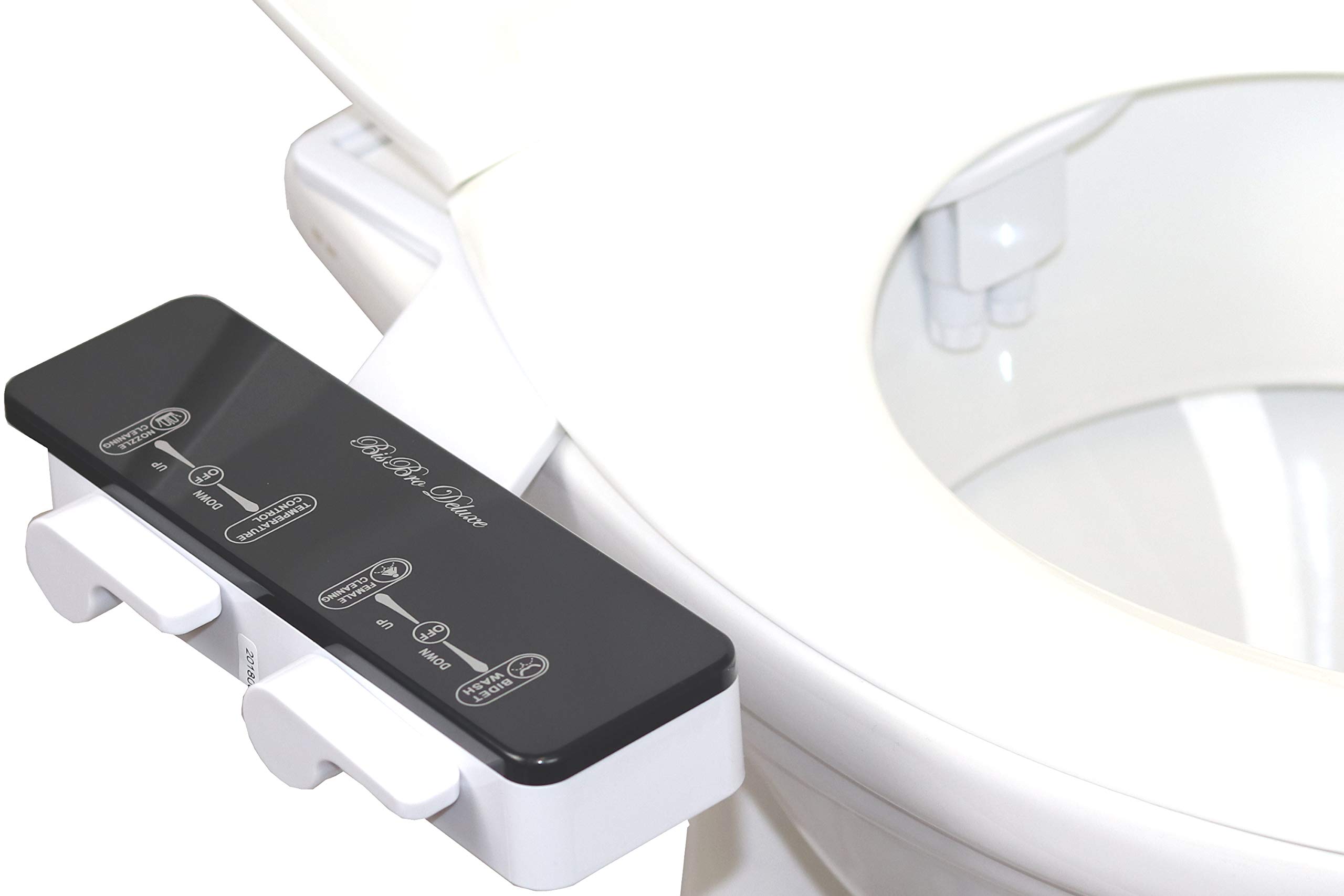 BisBro Deluxe Slim Bidet 2082 | Dusch-WC zur optimalen Intimpflege | Mit Warmwasser | Einfach unter dem Klodeckel installieren | funktioniert ohne Strom | ideale Hygiene durch Wasser