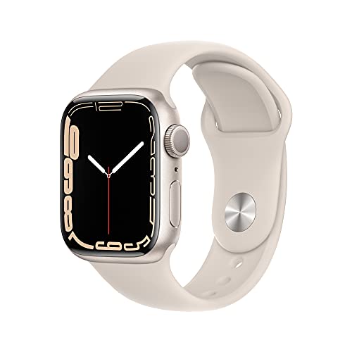 Apple Watch Series 7 (GPS, 41MM) - Aluminiumgehäuse Polarstern Mit Sportarmband Polarstern (Generalüberholt)