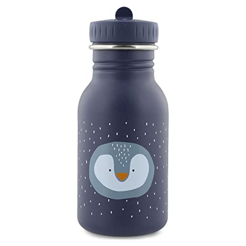 Trixie Kindertrinkflasche Edelstahltrinkflasche Trinkflasche aus Edelstahl (Pinguin, 350 ml)
