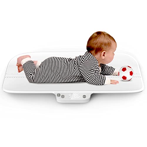 Digitale Babywaage für Kleinkinder und Haustiere, 66 lbs (±0,1 oz), digitale Waage für Neugeborene und Kleinkinder, Haltefunktion, geeignet für Haustiere und Kleinkinder (GRAY)
