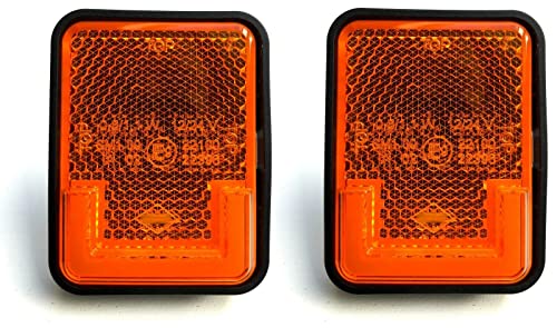 MelTruck® 2x Gelbe LED Begrenzungsleuchte Umrissleuchte für LKW Anhänger Trailer Wohnwagen
