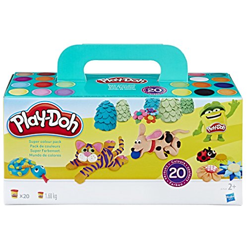Hasbro Play-Doh A7924EU9 Super Farbenset (20er Pack), Knete