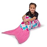 Cuddle Tails Fin Fun Meerjungfrau Decke für Mädchen und Damen - Kuscheldecke zum reinschlüpfen für Meerjungfrauen Fans - erhältlich in 60 x 130 cm und 70 x 170 cm
