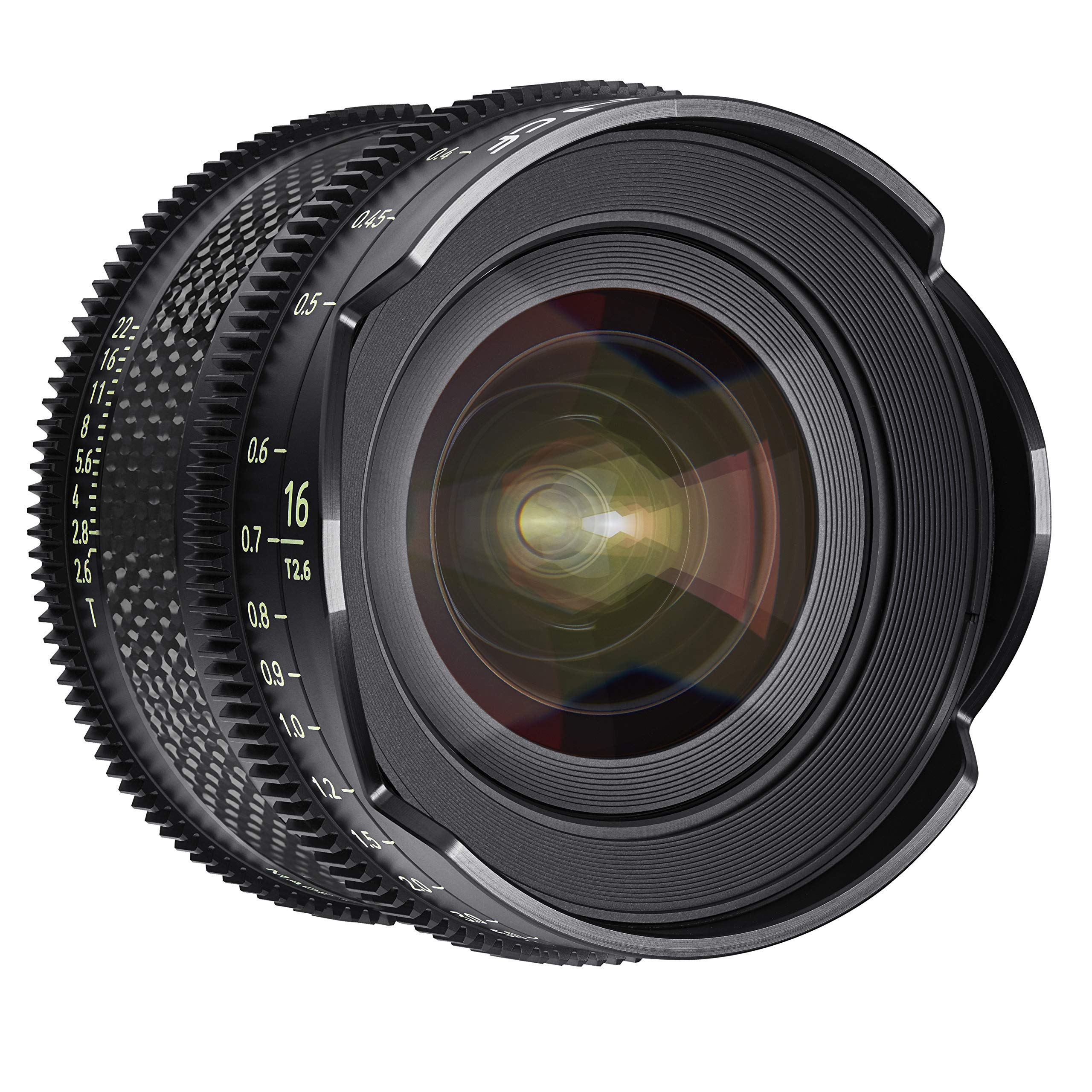 XEEN CF Cinema 16mm T2,6 Sony E Mount Vollformat – professionelles Cine-Objektiv – Carbon Linsenzylinder – extrem kompakt und besonders leicht, schwarz