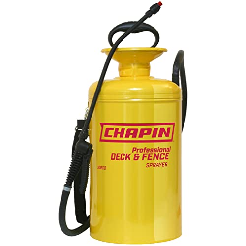 Chapin International Professional Tri-Poxy Steel Sprayer for Deck Cleaners Transparent Stains and Sealers Chapin 30600 2-Gallon Professi, Stahl, gelb/schwarz