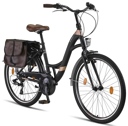 Licorne Bike Stella-Plus (26 Zoll, Schwarz)