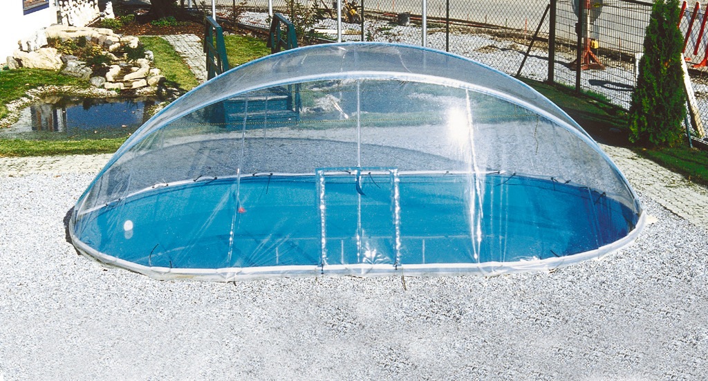 SUMMER FUN Überdachung »Cabrio Dome«, Breite: 360 cm, Aluminium/Polyvinylchlorid - transparent