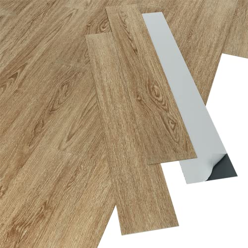 ARTENS - PVC Bodenbelag SADEMA - Selbstklebende Vinyl-Dielen - Vinylboden - Echtes Holzeffekt - Medio - Dicke 2 mm - 2,23 m²/16 Dielen