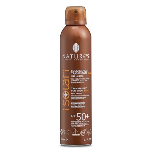 Nature's Sun Spray Transparent BABY SPF 50+, Face & Body, mit Orangen Fruchthydrolat und Reismilch, 200ml