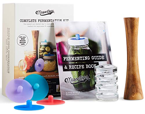 Masontops Komplettes Einmachglas-Fermentierungs-Set – Mit weiter Öffnung - DIY-Zubehör