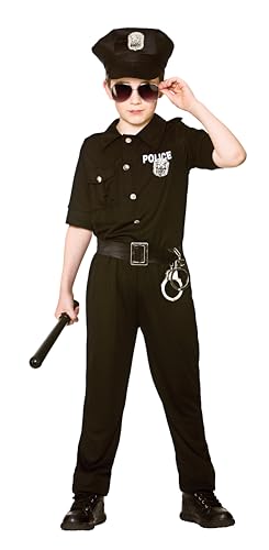 New York Cop Boy's Costume Police Fancy Dress