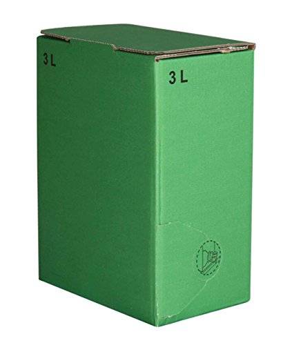 140Stück 3 Liter Bag in Box Karton in grün