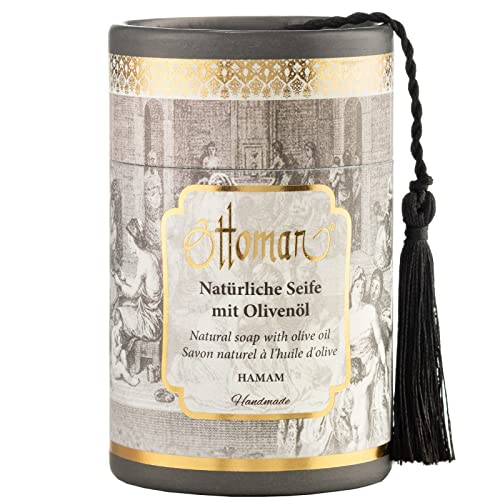 4er Pack - Ottoman Handgemachte Natürliche Seife mit Olivenöl im Zylinder - Hamam 2x75g