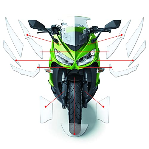 Steinschlag Lackschutzfolie Kratzschutz Transparent geeignet für Kawasaki Z1000SX 2014-2016