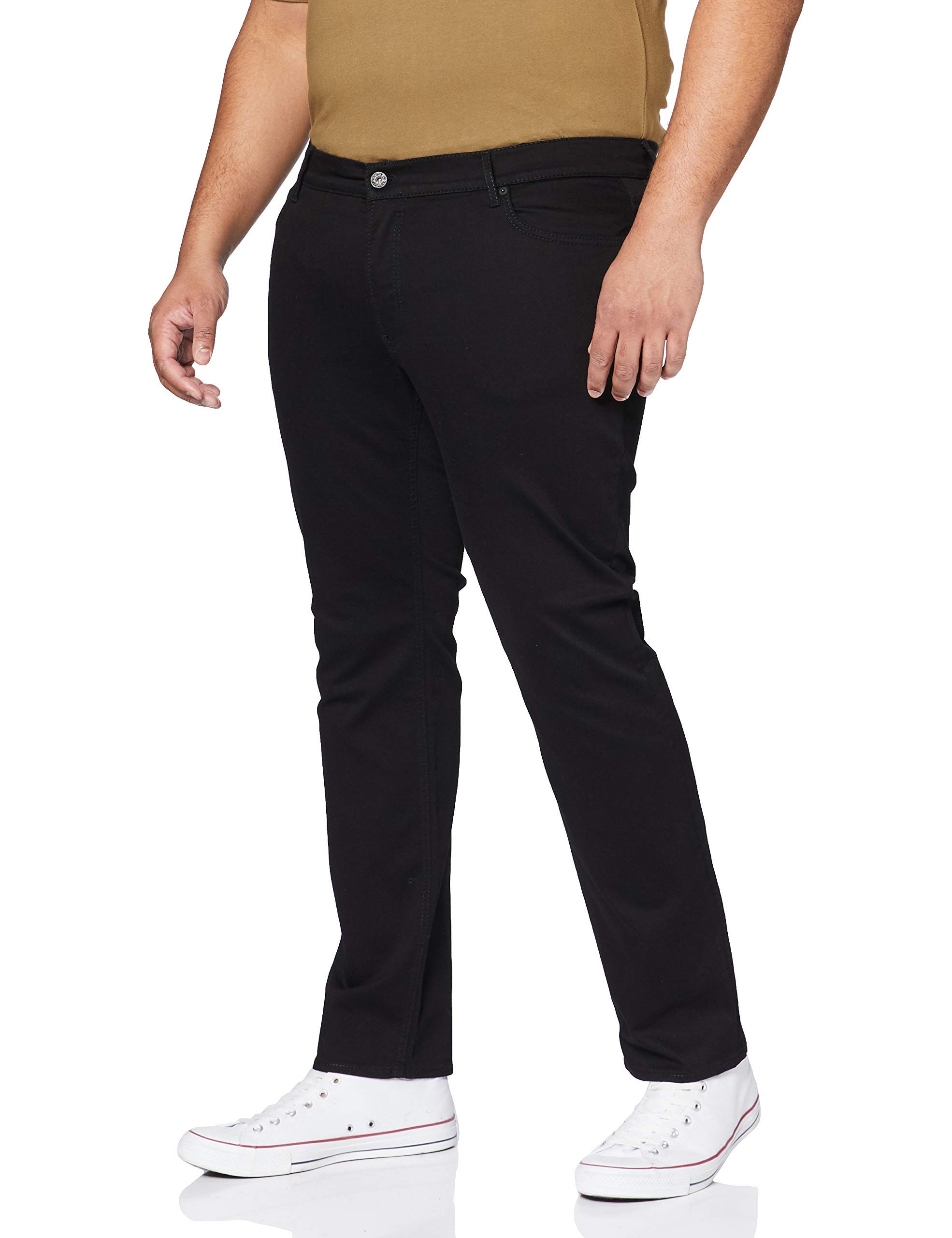 BRAX Herren Slim Fit Jeans Hose Style Chuck Hi-Flex Stretch Baumwolle, PERMA BLACK, 34W / 30L