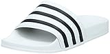 adidas Jungen Adilette Dusch Badeschuhe, Weiß White Black White, 39 EU