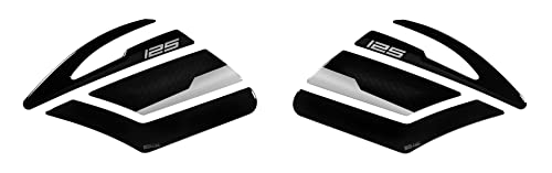BIKE-label Seiten Tankpad 3D Schwarz kompatibel mit Yamaha MT-125 Tech Black X800902