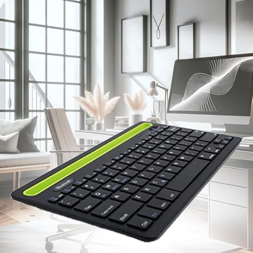 A2ZWORLD Bluetooth-Tastatur mit mehreren Geräten, kompatibel mit iPhone, Android/MacOS/Windows und Tablet | Italienisches Tastaturlayout