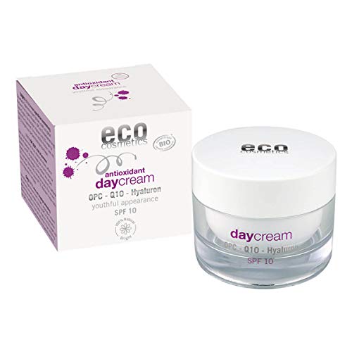 eco cosmetics Tagescreme LSF 10 mit OPC, Q10 und Hyaluron, 2 x 50ml