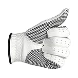 1 STK. Herren Golfhandschuhe Leder Anti-Rutsch-Sporthandschuhe Atmungsaktive Golfhandschuhe (Linke Hand/rechte Hand optional)