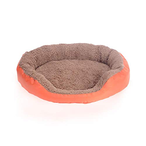 jiwenhua Pet Products Candy Color Teddy's pet Nest small and medium Size Dog Cats Nest golden Retriever, Orange &8814; rund &8814; XL: 80 && mal; 65cm