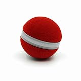 INF Interaktives Katzenspielzeug Ball, Intelligenter Interaktiver Katzenball mit LED-Licht, selbstdrehender 360-Grad-Ball mit USB-Kabel, 3 Modi, Ø 42mm, Rot