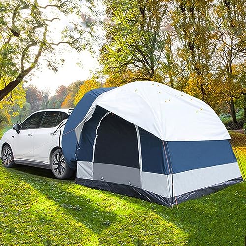 Overlanding-Markise, 8 x 8 Fuß große Zelte für Camping, Campingzelt mit Fahrzeuganschluss, universelle Passform, wetterbeständig, tragbar für Auto, SUV, Van, Camping