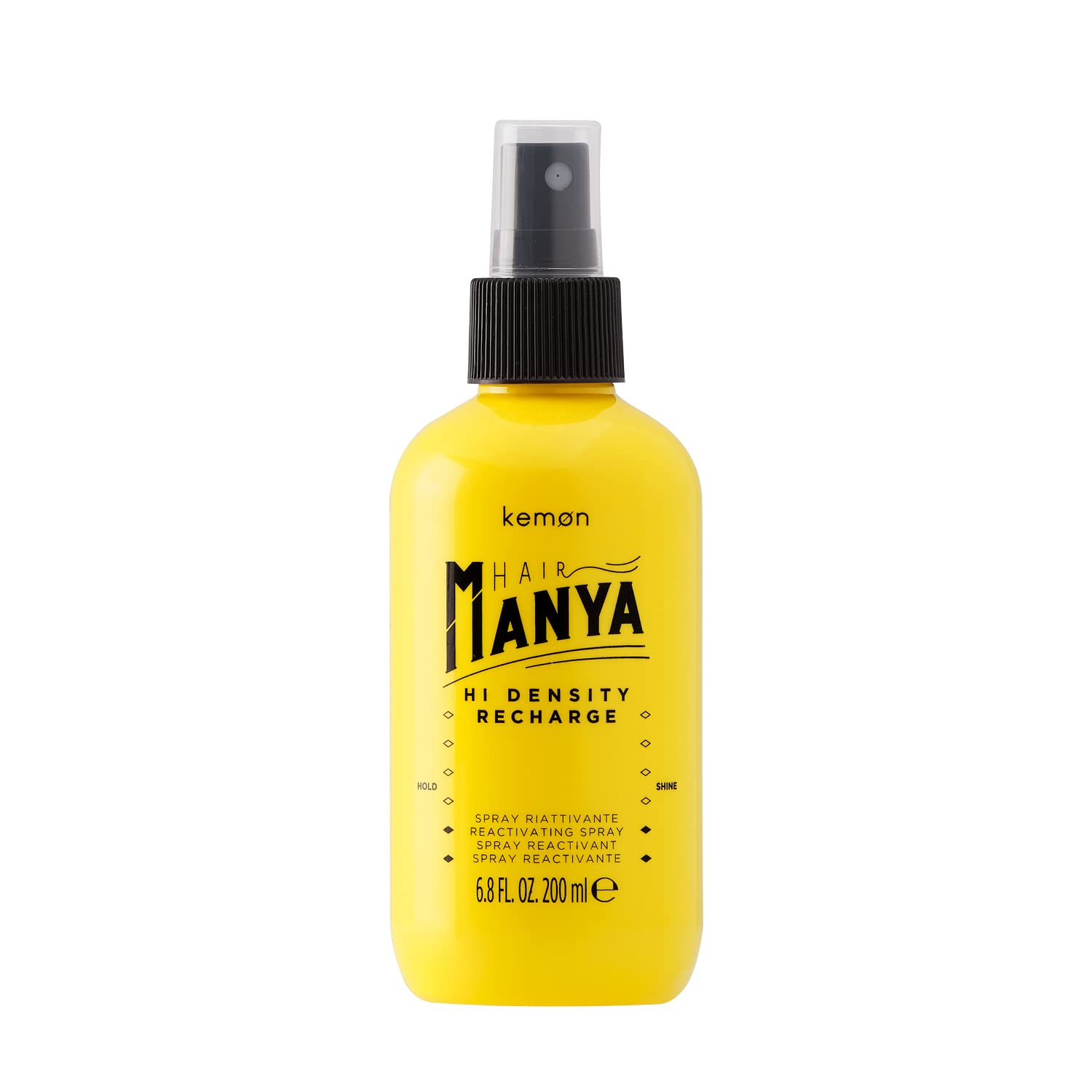 Kemon Hair Manya Hi Density Recharge - Feuchtigkeits-Spray für Locken, professionelle Haar-Pflege für kreative Looks, 200 ml